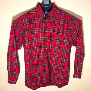 Pendleton Wool Button Down Fireside Flannel shaket Shirt XL stewert tartan